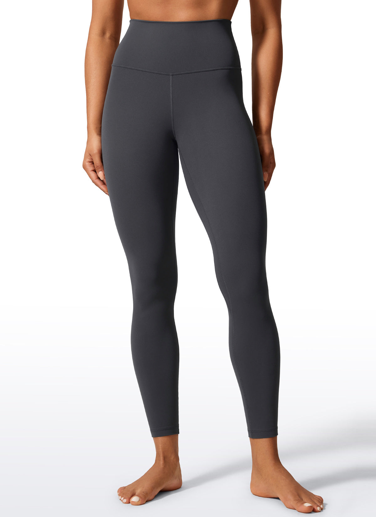 CRZ YOGA Women's Workout High Rise Butterlift Yoga Leggings 25'' Mysterious Grey @model_info:A