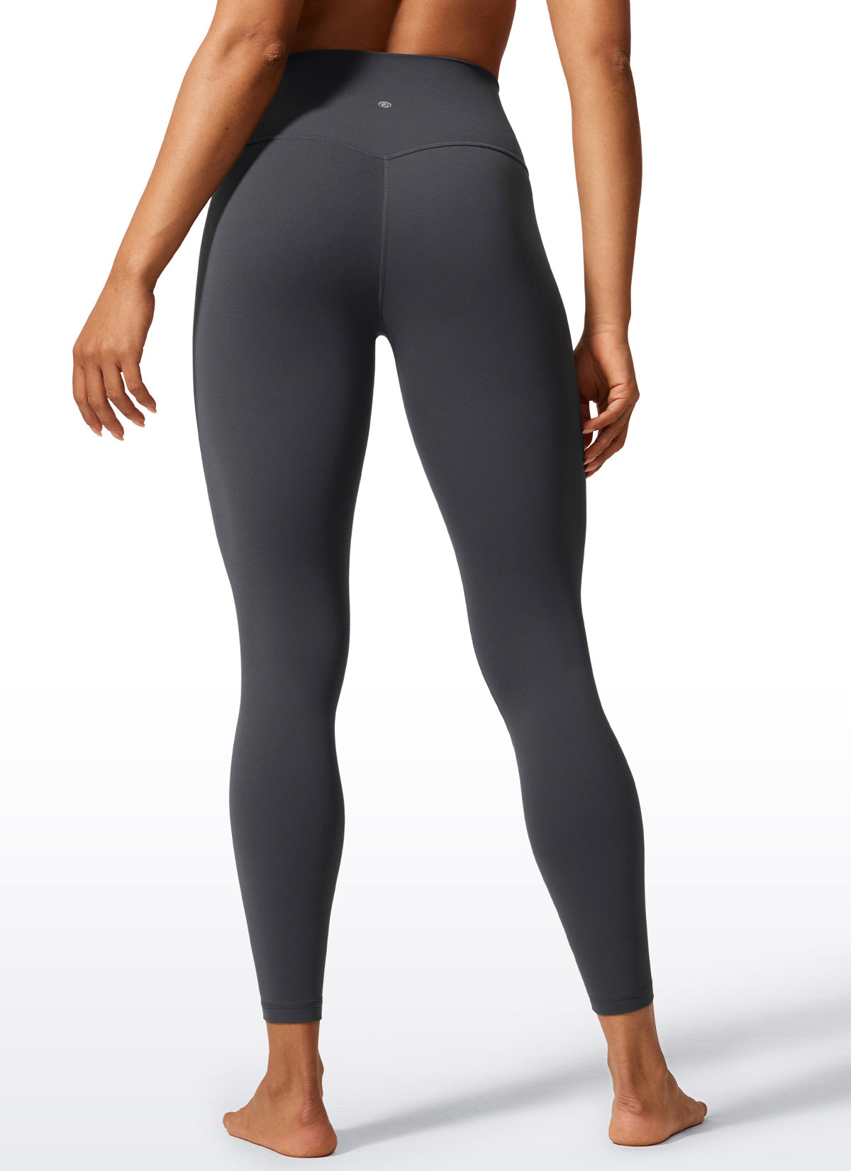 CRZ YOGA Women's Workout High Rise Butterlift Yoga Leggings 25'' Mysterious Grey