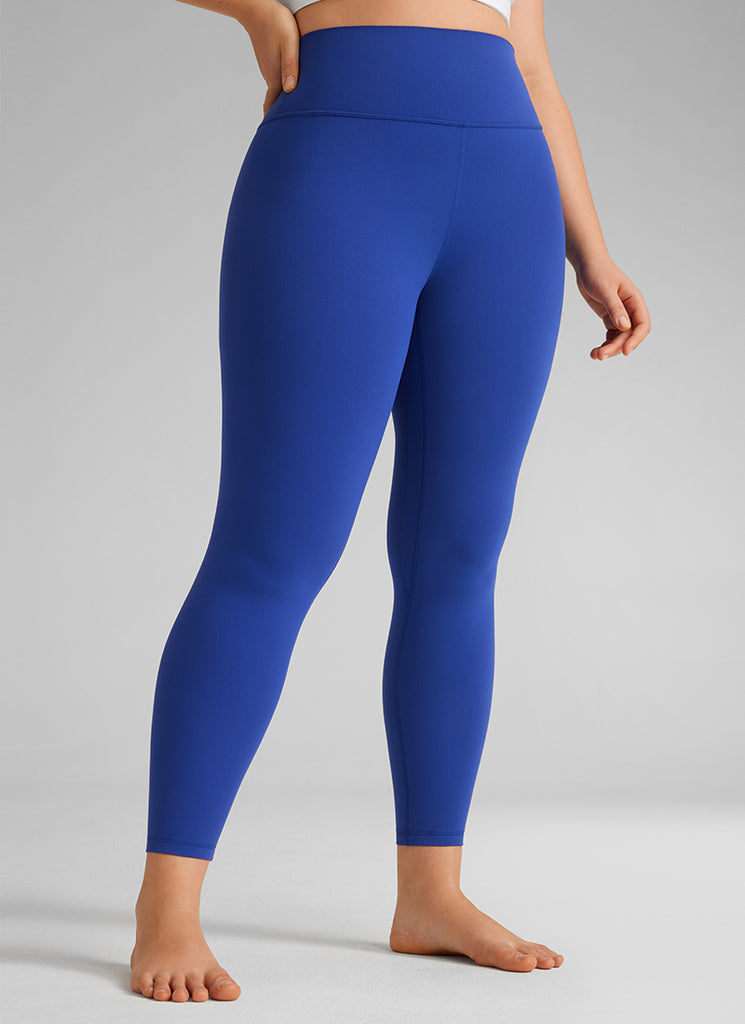 CRZ YOGA Women's Workout High Rise Butterlift Yoga Leggings 25'' Waves Blue