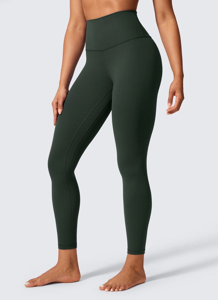 CRZ YOGA Women's Workout High Rise Butterlift Yoga Leggings 25'' Legend Green