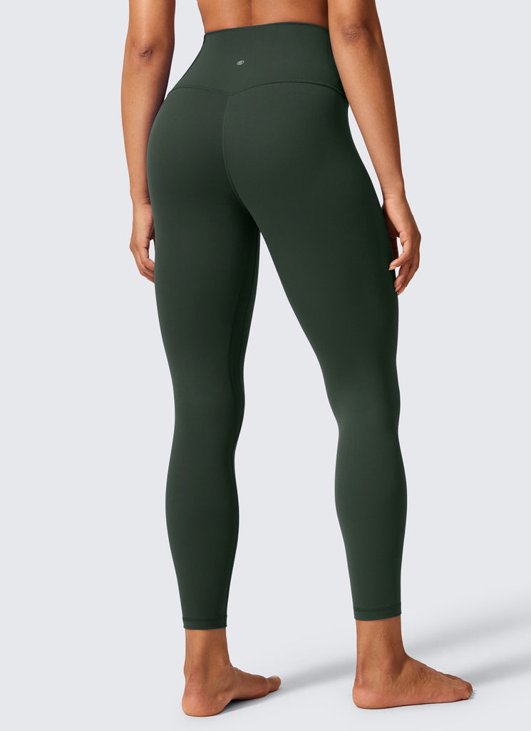 CRZ YOGA Women's Workout High Rise Butterlift Yoga Leggings 25'' Legend Green