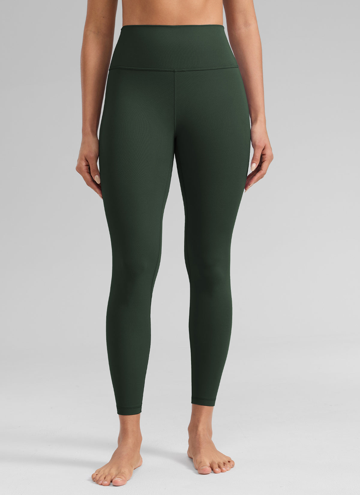 CRZ YOGA Women's Workout High Rise Butterlift Yoga Leggings 25'' Legend Green @model_info:D