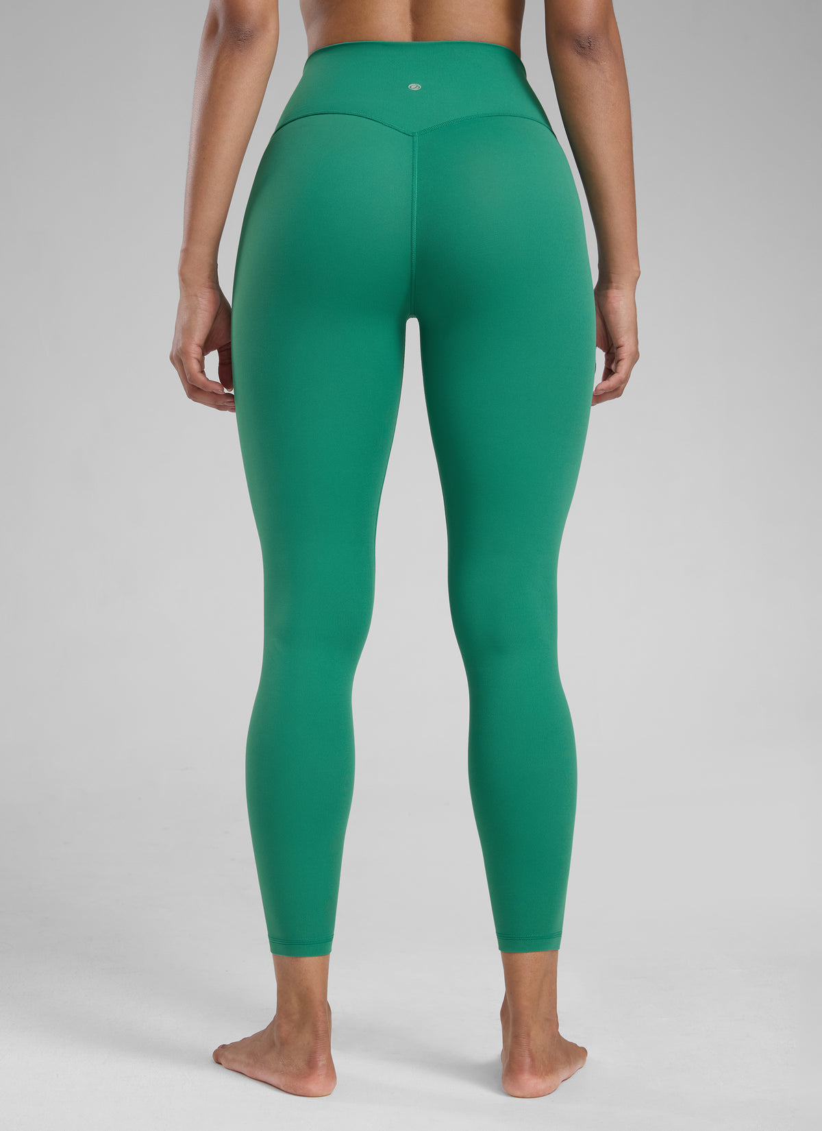 CRZ YOGA Women's Workout High Rise Butterlift Yoga Leggings 25'' Cascadia Green @model_info:Barbara