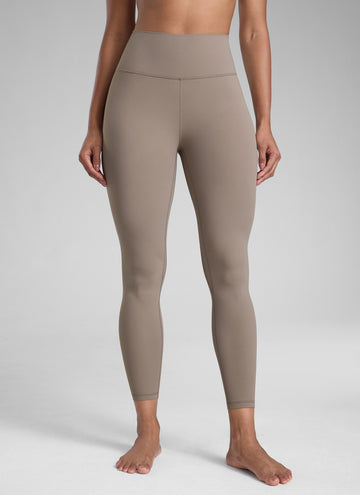 CRZ YOGA Women's Workout High Rise Butterlift Yoga Leggings 25'' Creamy Latte