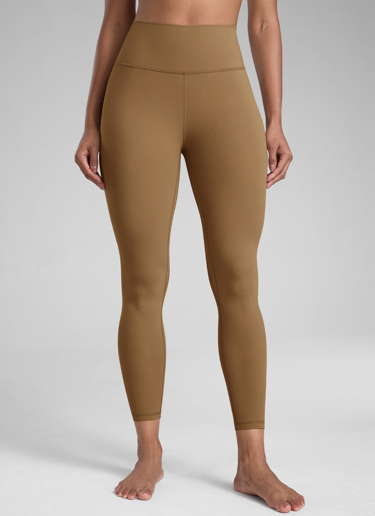 CRZ YOGA Women's Workout High Rise Butterlift Yoga Leggings 25'' Allspice @model_info:Barbara