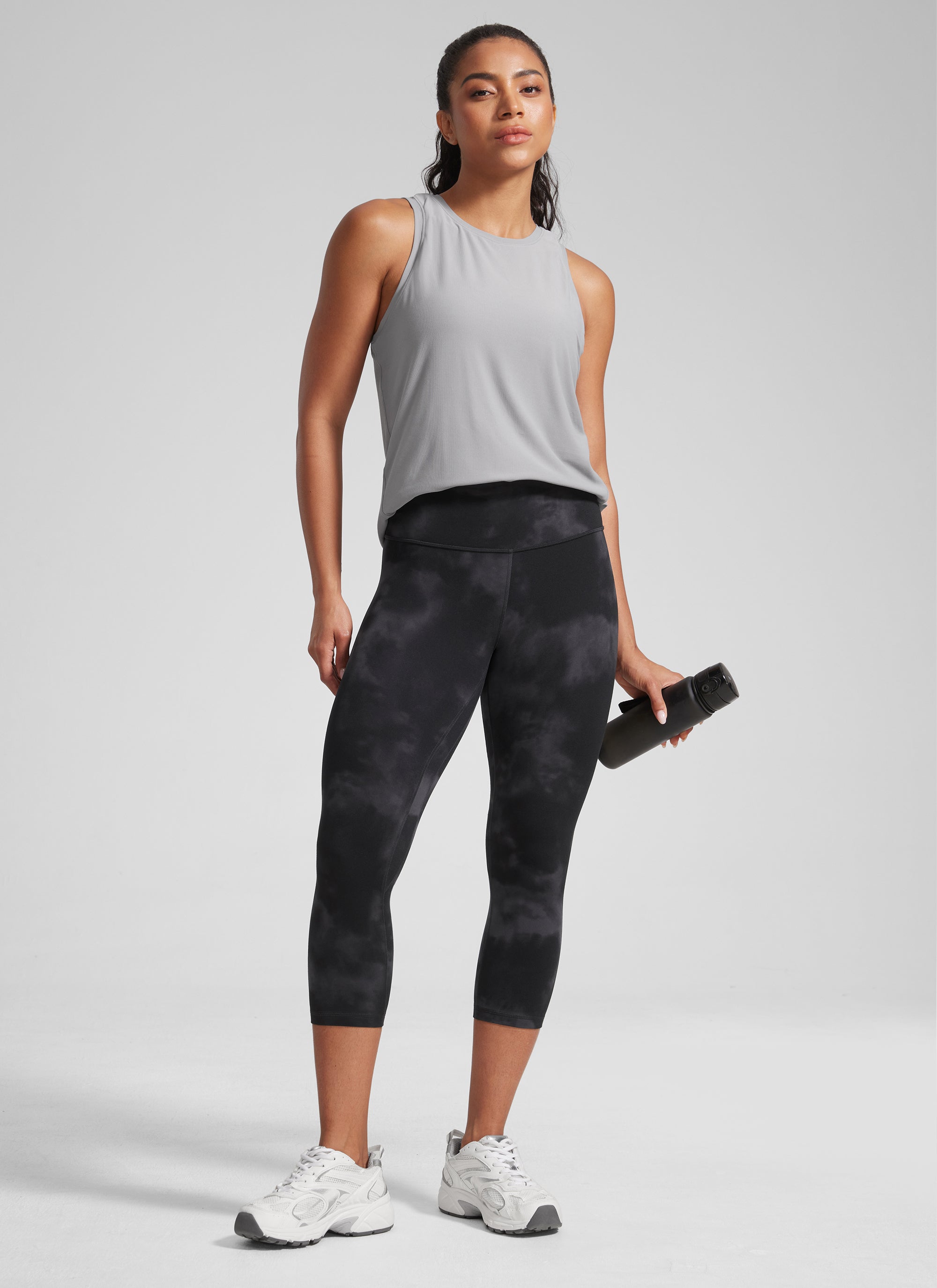CRZ YOGA Women's High Waisted Capris Workout Leggings 21