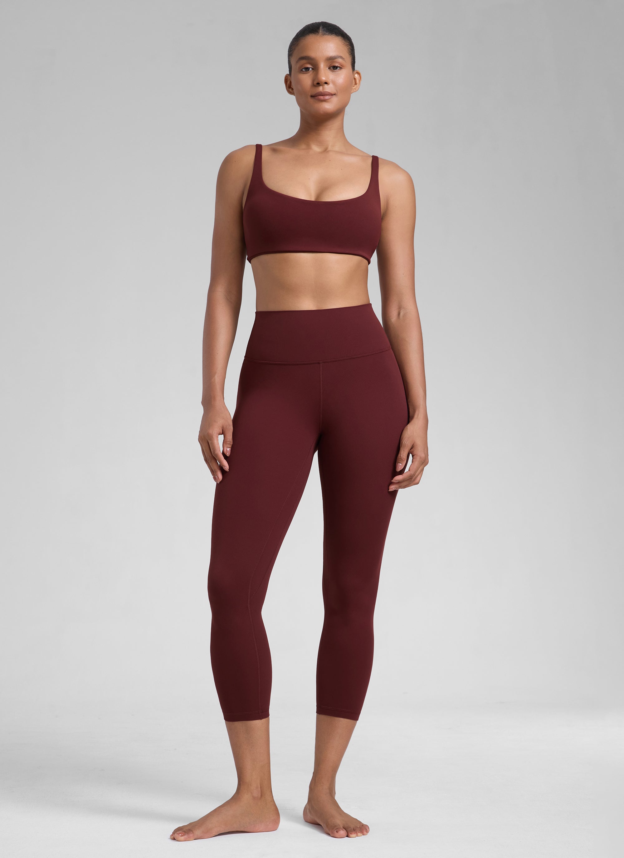 CRZ YOGA Women's High Waisted Capris Workout Leggings 23