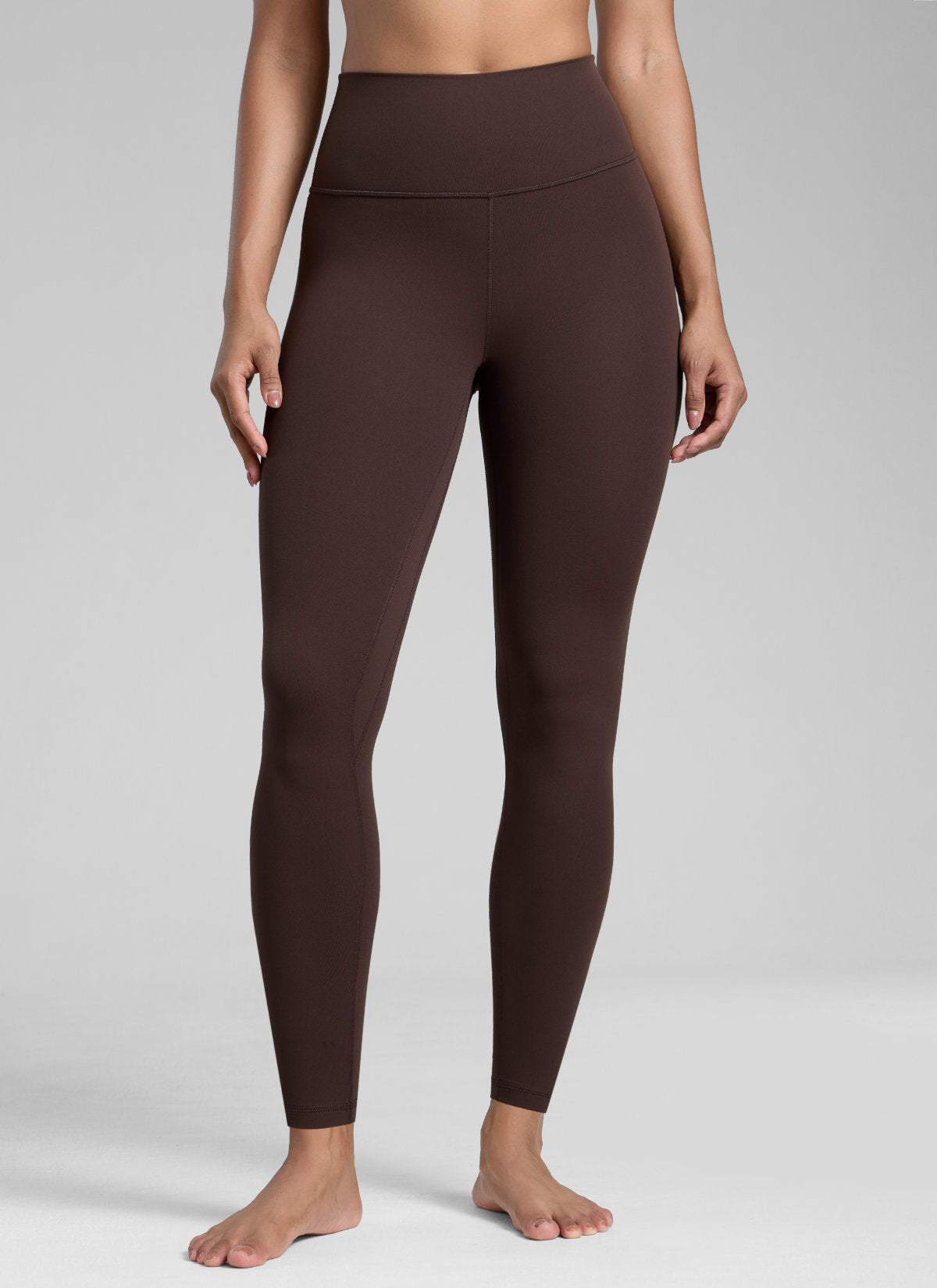 CRZ YOGA Women's Workout High Rise Butterlift Yoga Leggings 28'' Hot Fudge Brown