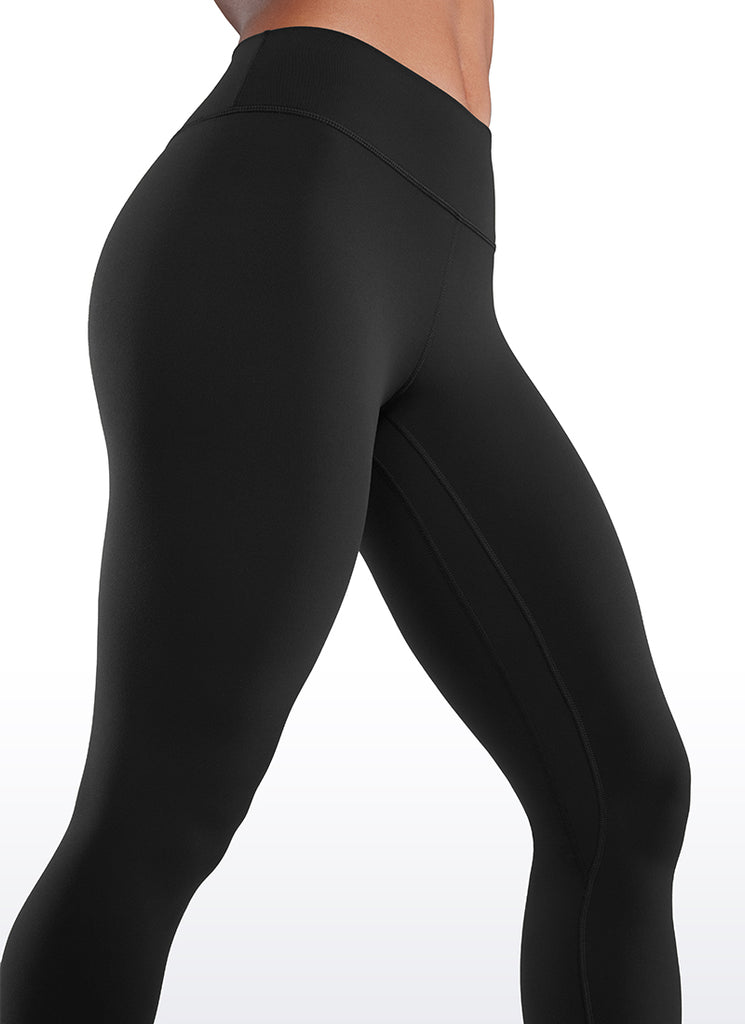 CRZ YOGA Women's Butterluxe Low Rise Workout Leggings 25" Black