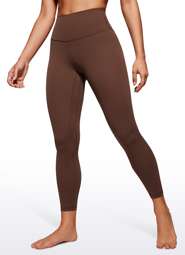 CRZ YOGA Women Butterluxe High Waisted Double seamed Yoga Leggings 25" Olive Green