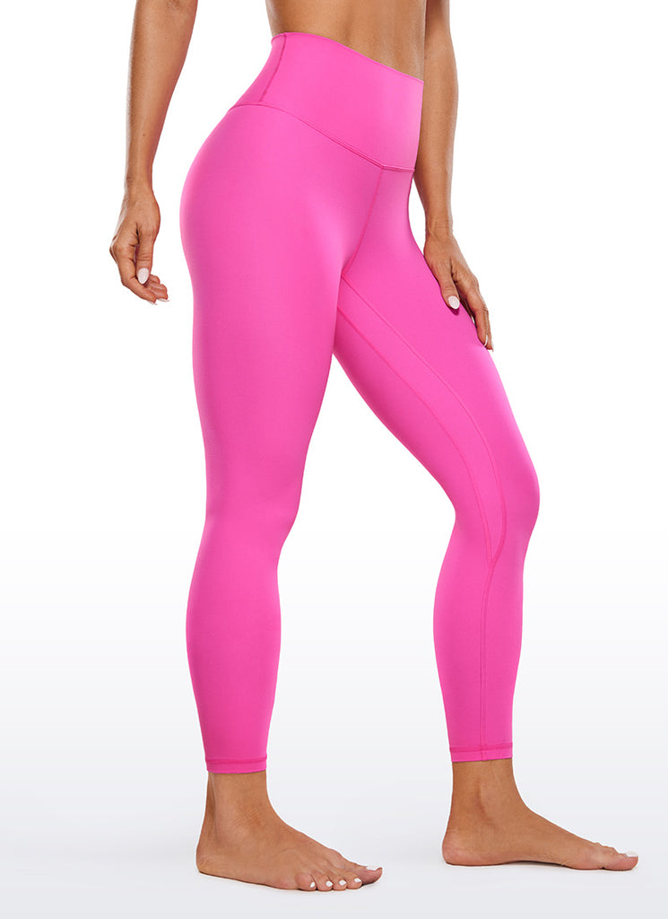 CRZ YOGA Women Butterluxe High Waisted Double seamed Yoga Leggings 25" Taupe