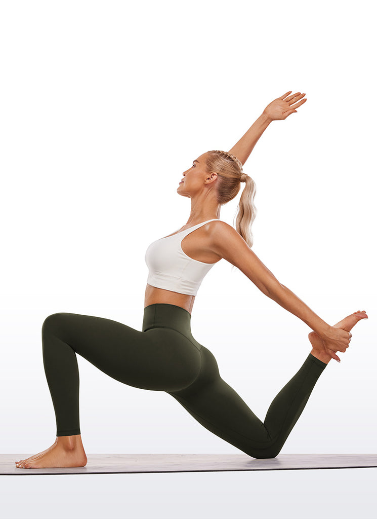 CRZ YOGA Women's Butterluxe Double seamed Yoga Leggings 28" Black