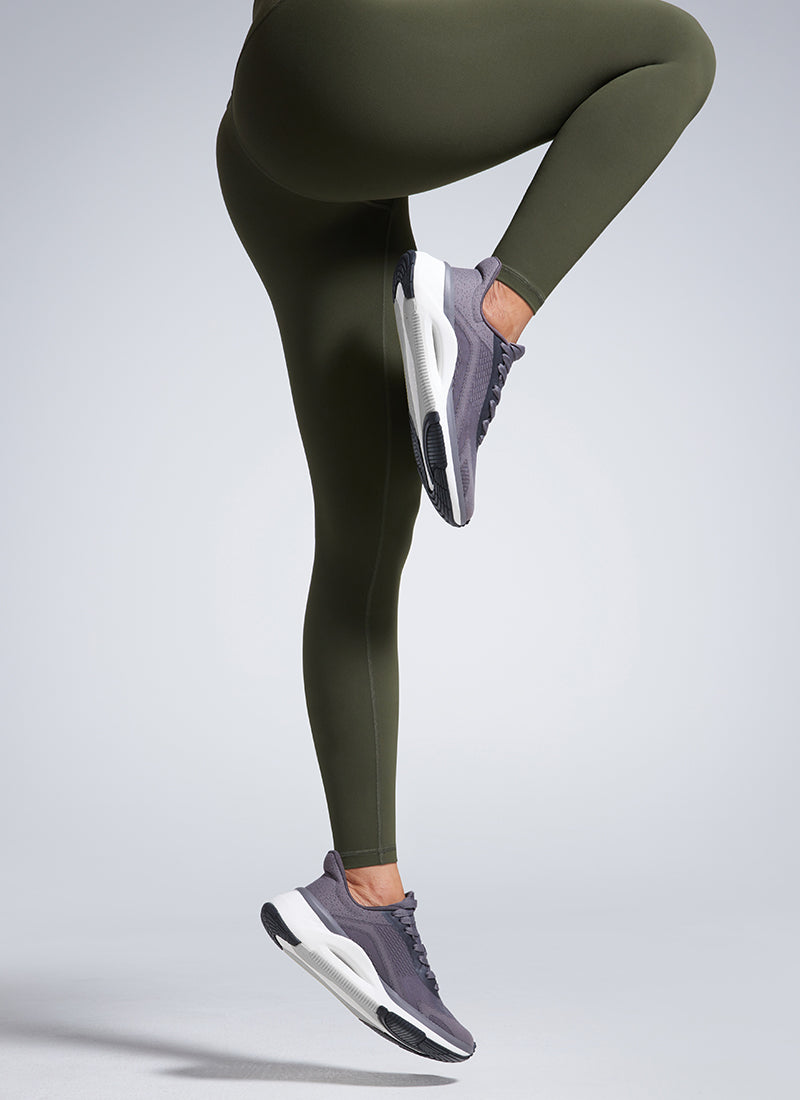 CRZ YOGA Women's Workout High Rise Butterbreeze Training Leggings 28'' Olive Green