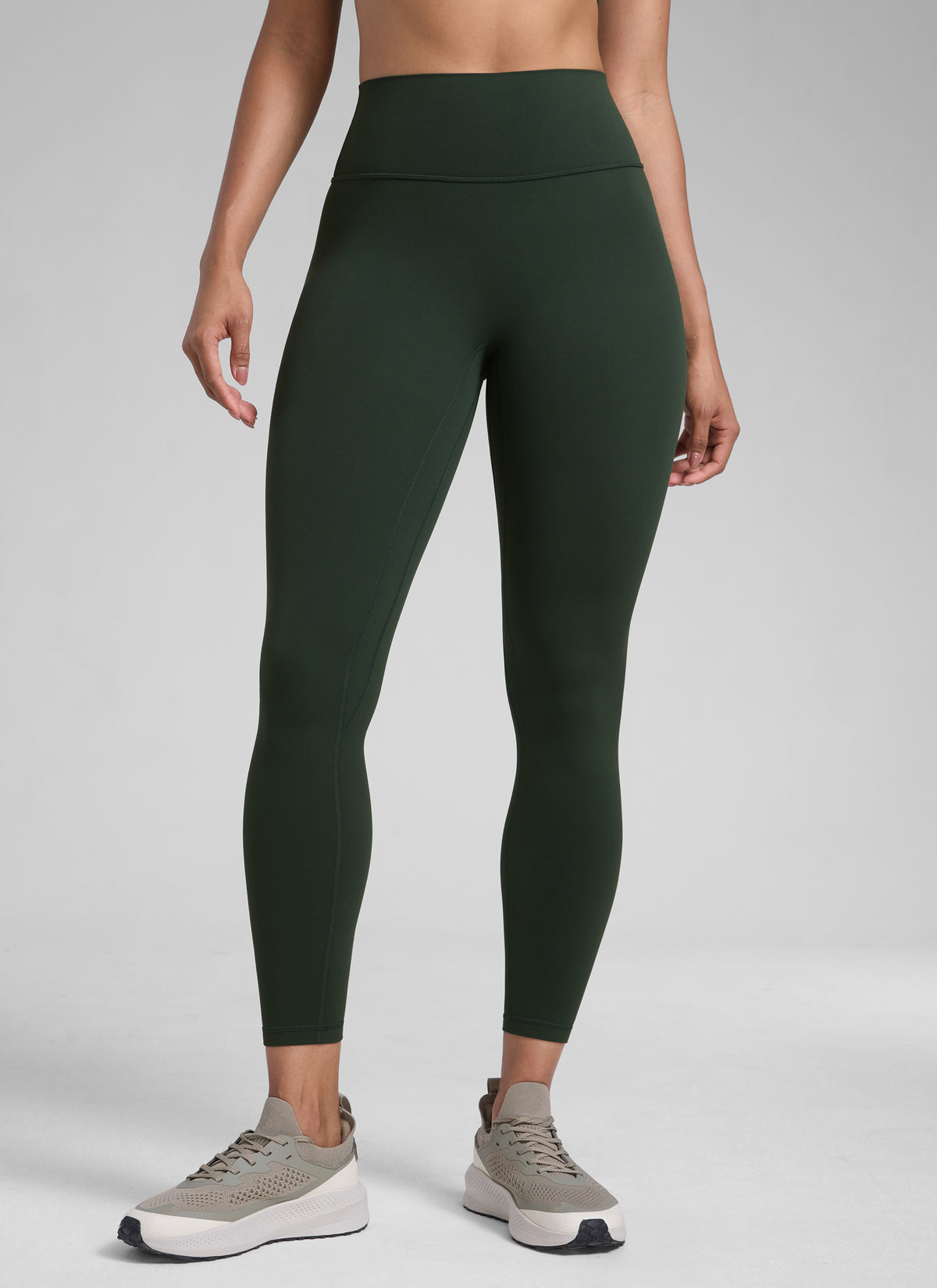 CRZ YOGA Women Butterlift High Rise Scrunch Butt Legging No Front Seam Legend Green @model_info:Barbara