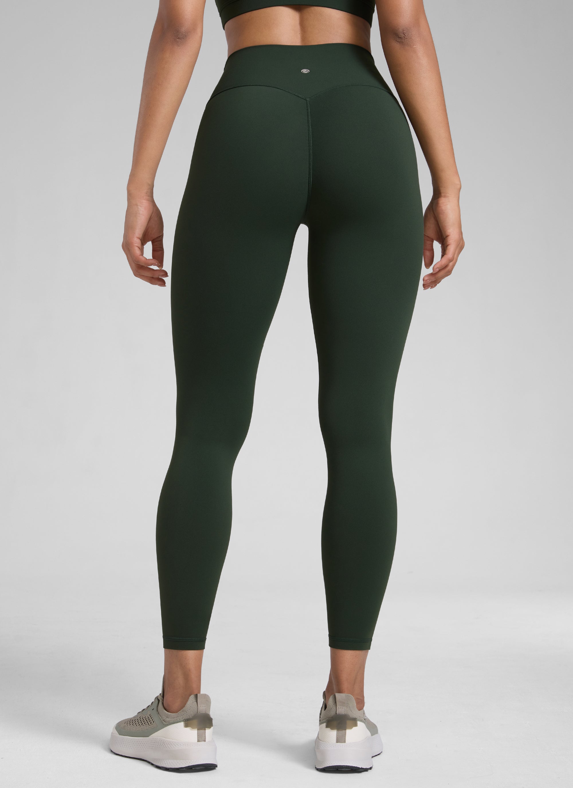 CRZ YOGA Women Butterlift High Rise Scrunch Butt Legging No Front Seam Legend Green @model_info:Barbara
