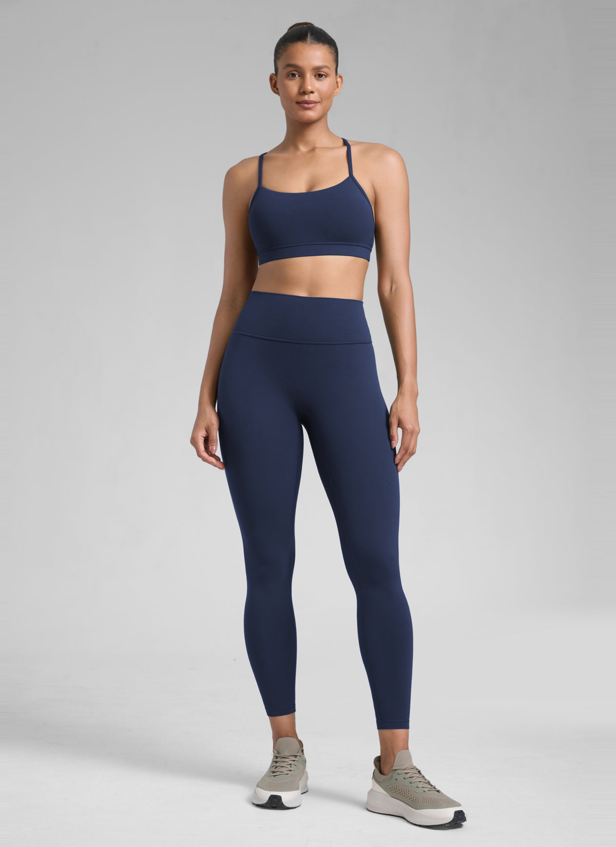 CRZ YOGA Women Butterlift High Rise Scrunch Butt Legging No Front Seam Club Blue @model_info:Q1