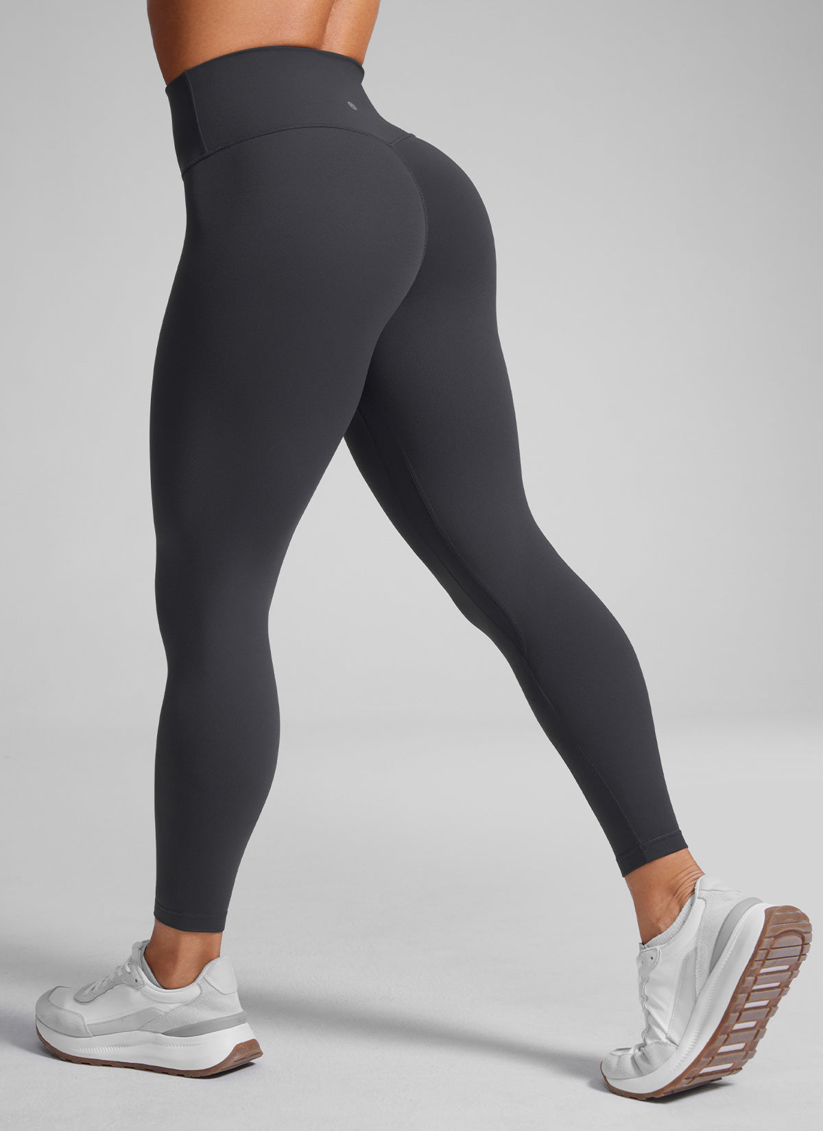 CRZ YOGA Women Butterlift High Rise Scrunch Butt Legging No Front Seam Mysterious Grey