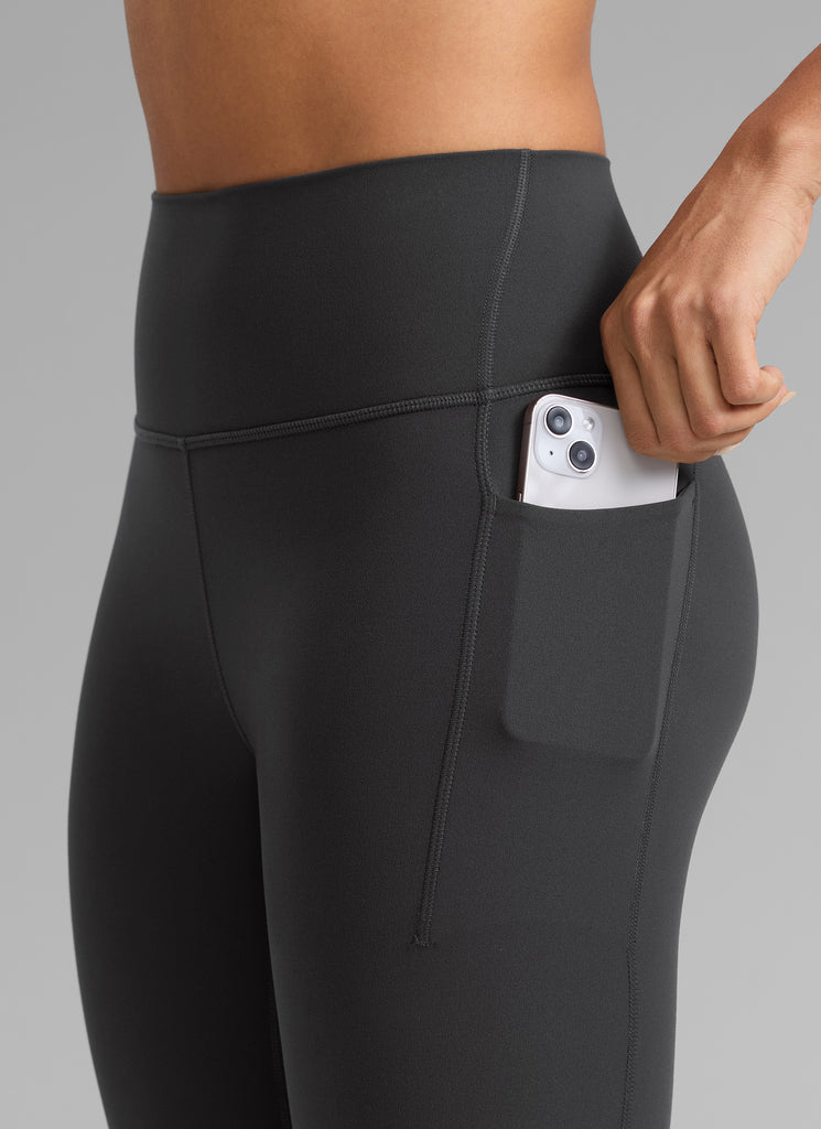 CRZ YOGA Women's Butterlift Workout High Rise Pocket Leggings 25'' Mysterious Grey