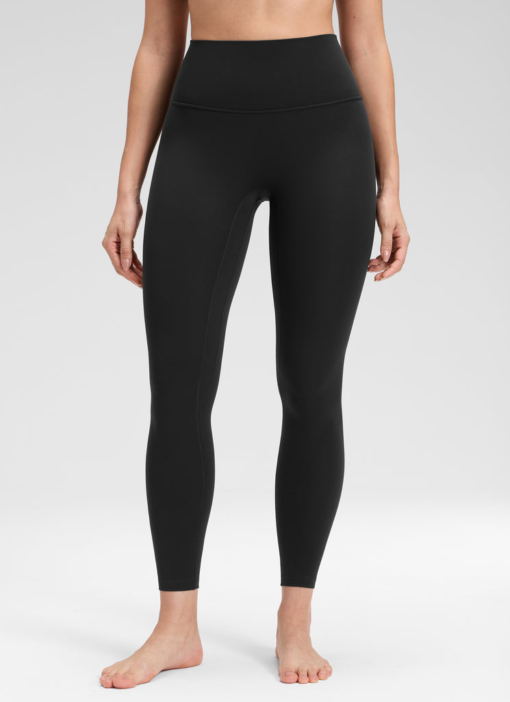 CRZ YOGA Women's Butterluxe Yoga High Rise No Front Seam Legging 25'' Black