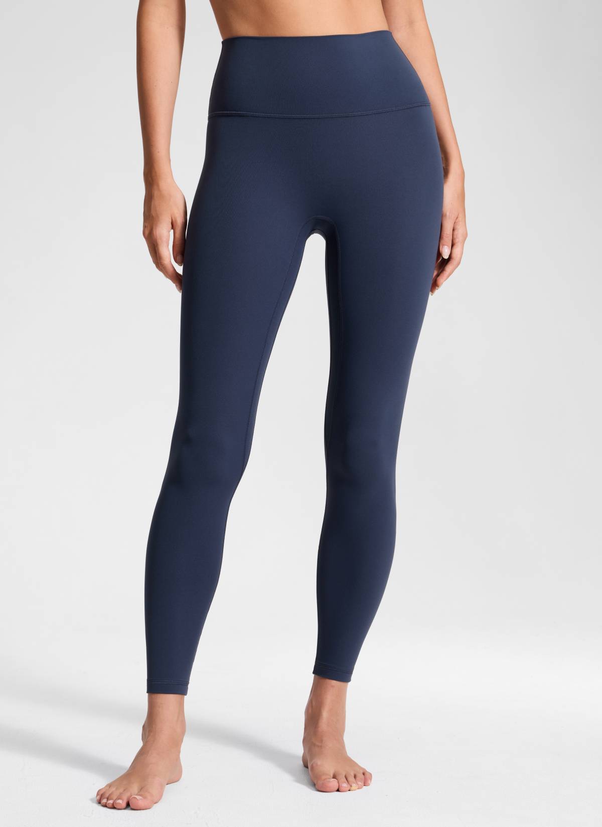 CRZ YOGA Women's Butterluxe Yoga High Rise No Front Seam Legging 25'' Club Blue