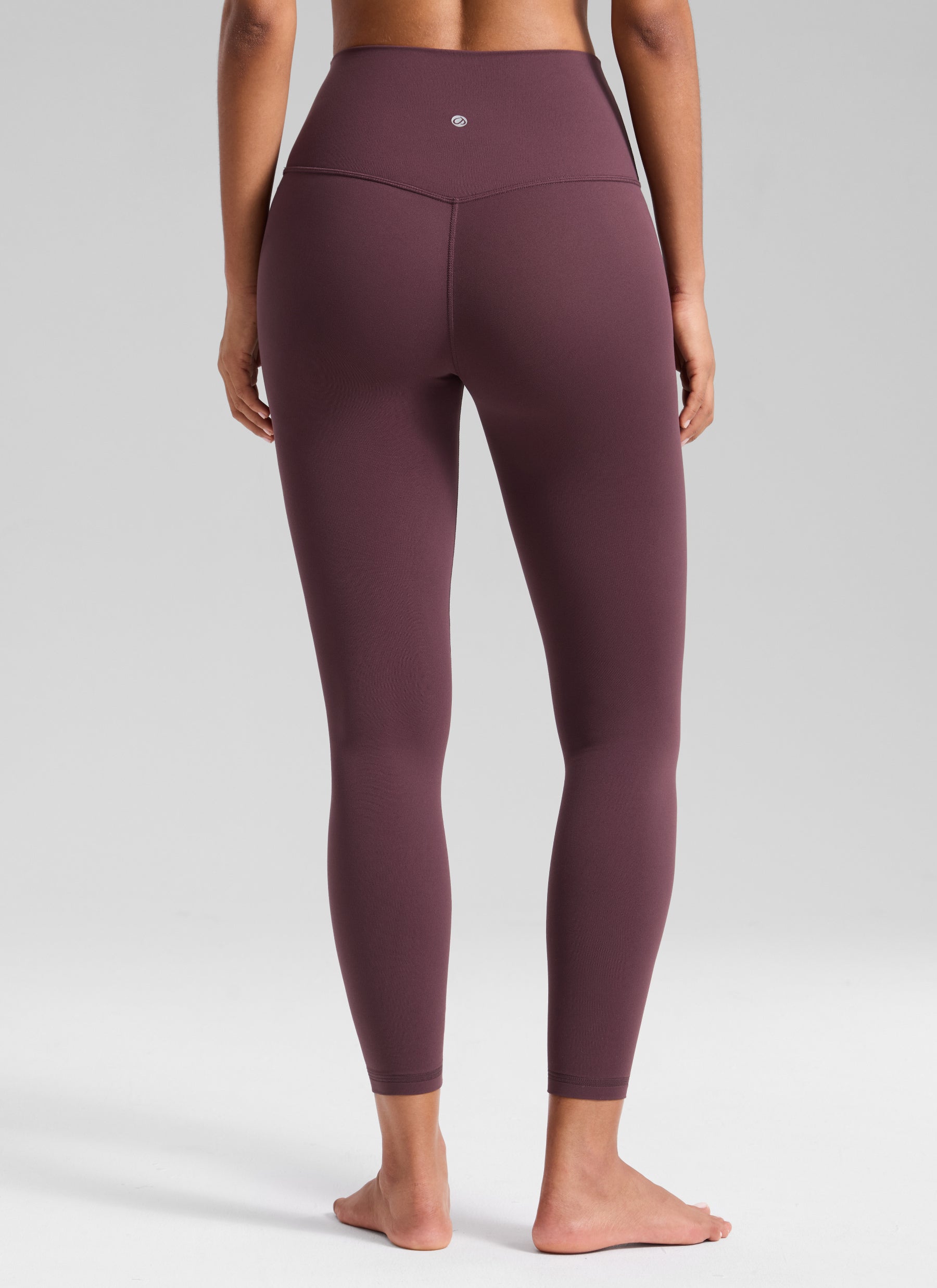 CRZ YOGA Women's Butterluxe Yoga High Rise No Front Seam Legging 25'' Plumbrown @model_info:T