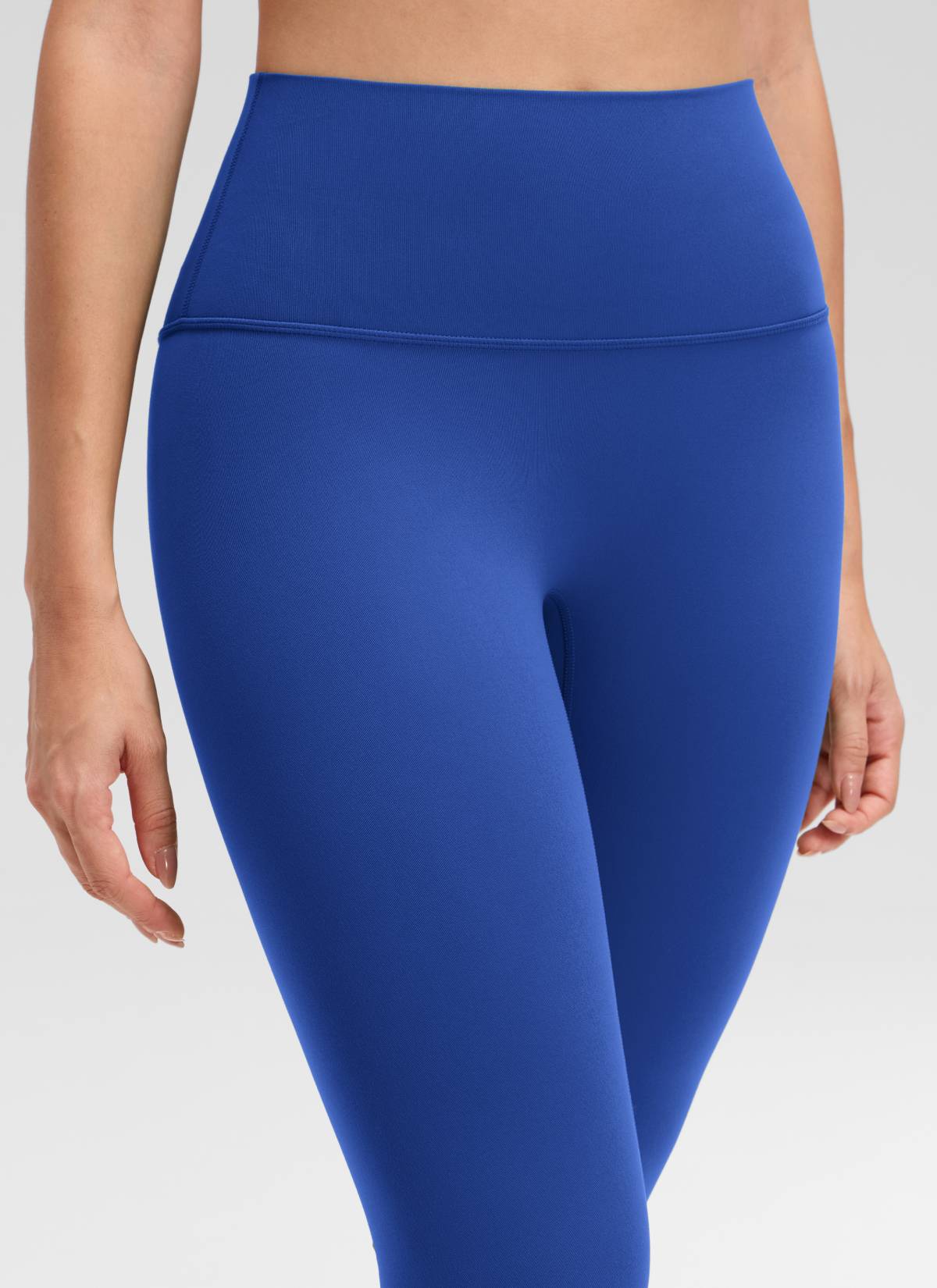 CRZ YOGA Women's Butterluxe Yoga High Rise No Front Seam Legging 25'' Waves Blue