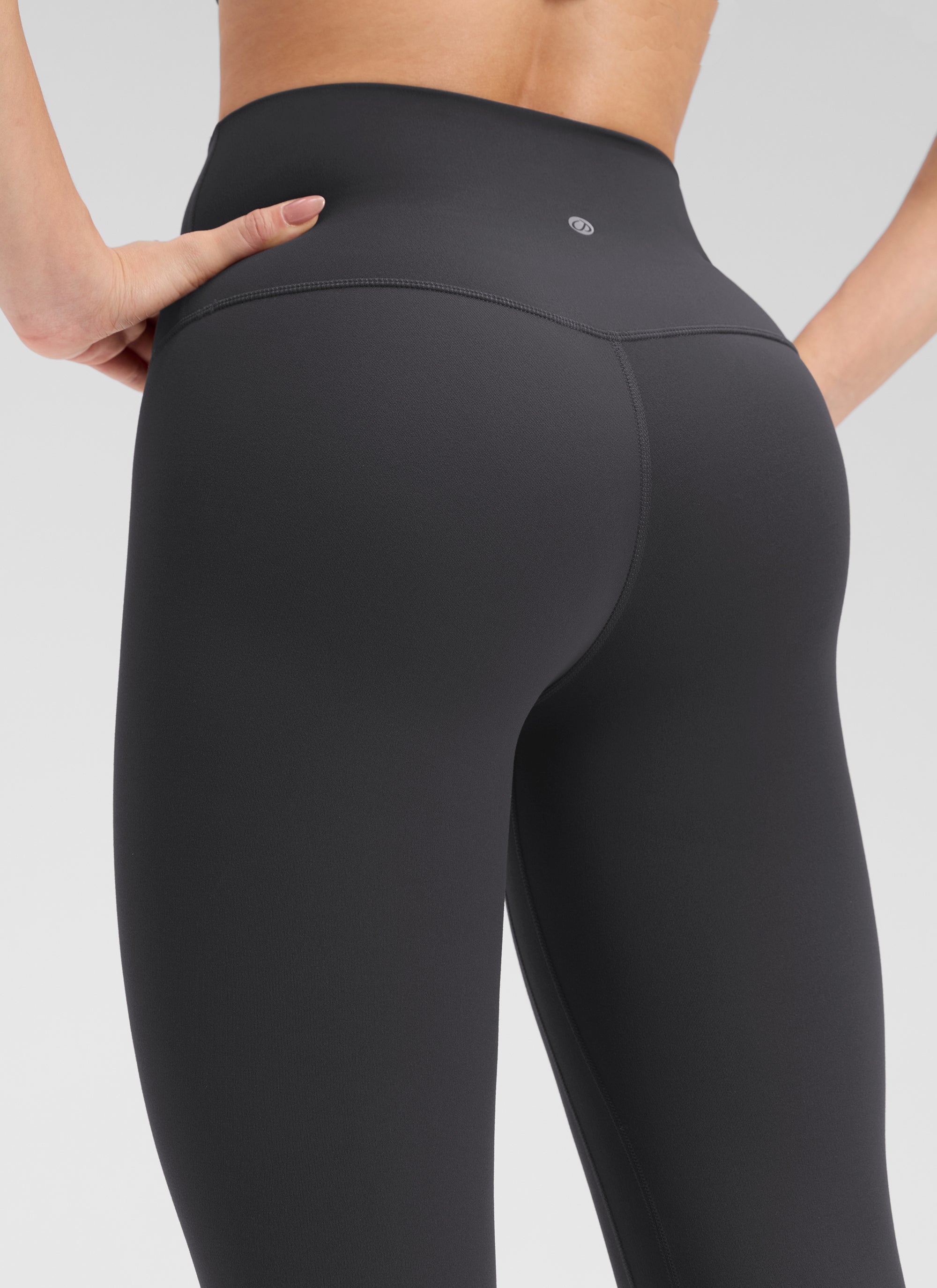 CRZ YOGA Women's Butterluxe Yoga High Rise No Front Seam Legging 25'' Mysterious Grey
