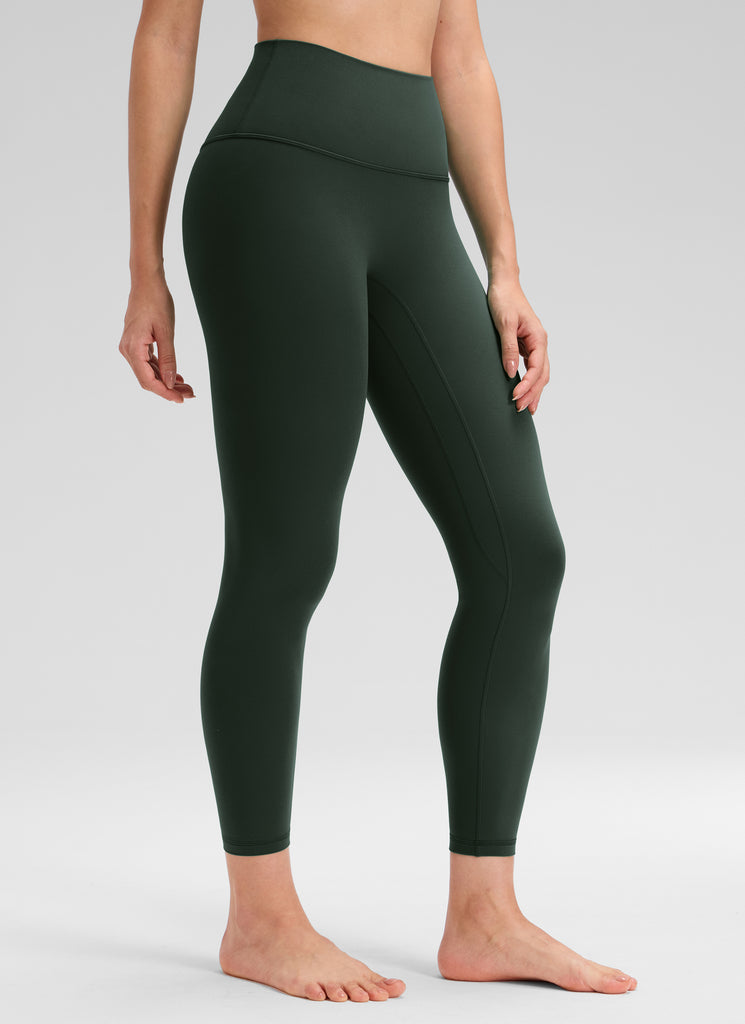 CRZ YOGA Women's Butterluxe Yoga High Rise No Front Seam Legging 25'' Cascadia Green