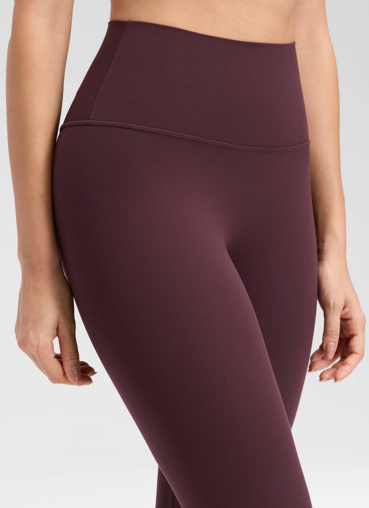 CRZ YOGA Women's Butterluxe Yoga High Rise No Front Seam Legging 25'' Ripe Plum