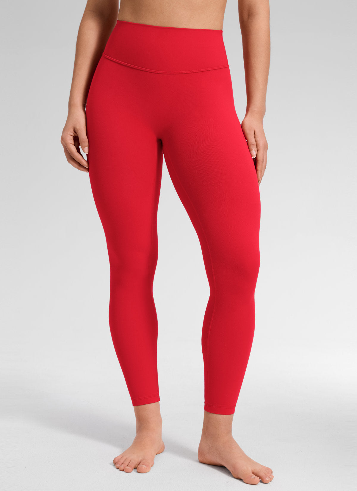 CRZ YOGA Softretch Secretsculpt™ Minor High Rise Front Seam Legging Aurora Red @model_info:Mavi