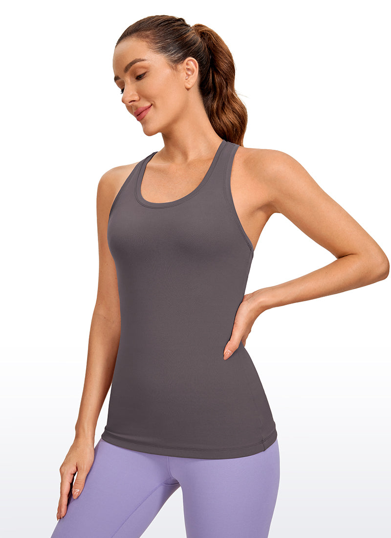 CRZ YOGA Women's Yoga Slim Fit Tops Butterluxe Tank Racerback Tornado @model_info:NEW2