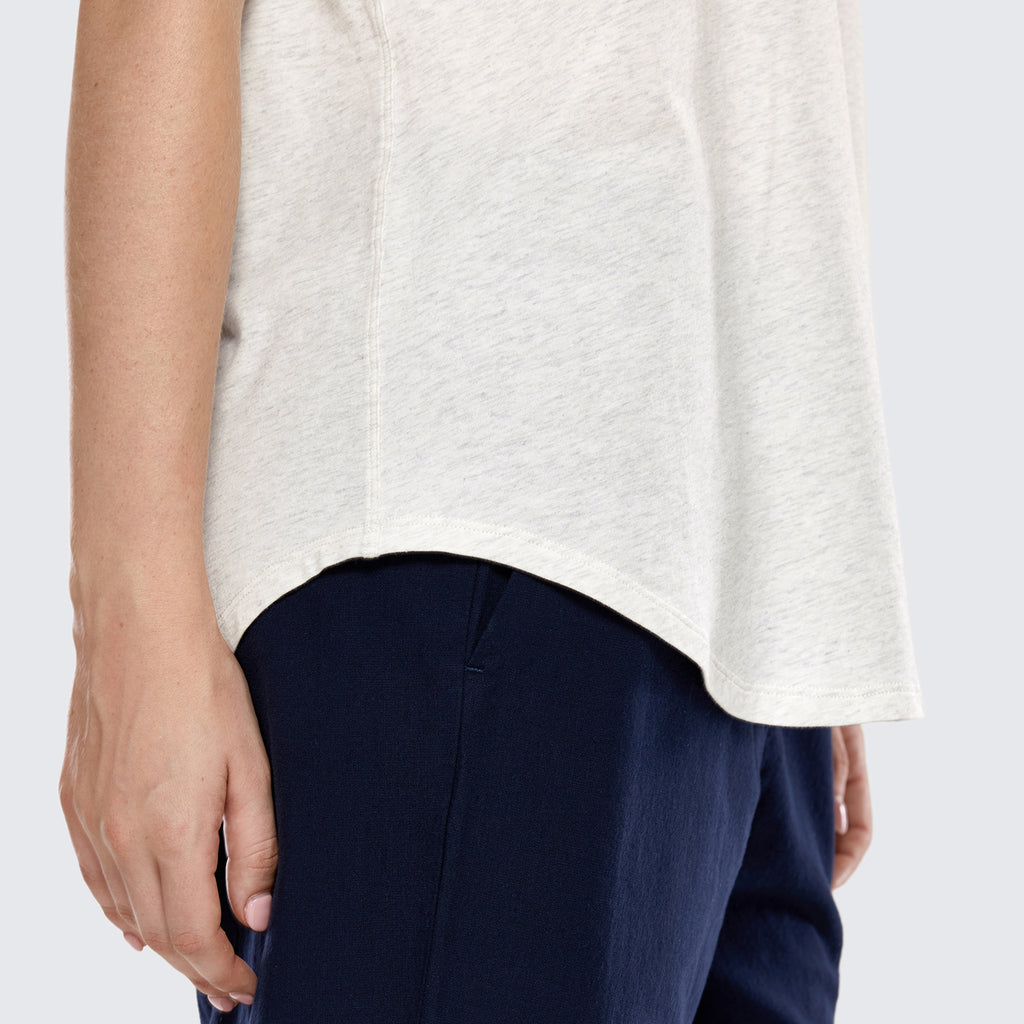 CRZ YOGA Women's Casual Relaxed Fit Shirts Pima Cotton Short Sleeves Misty Merlot