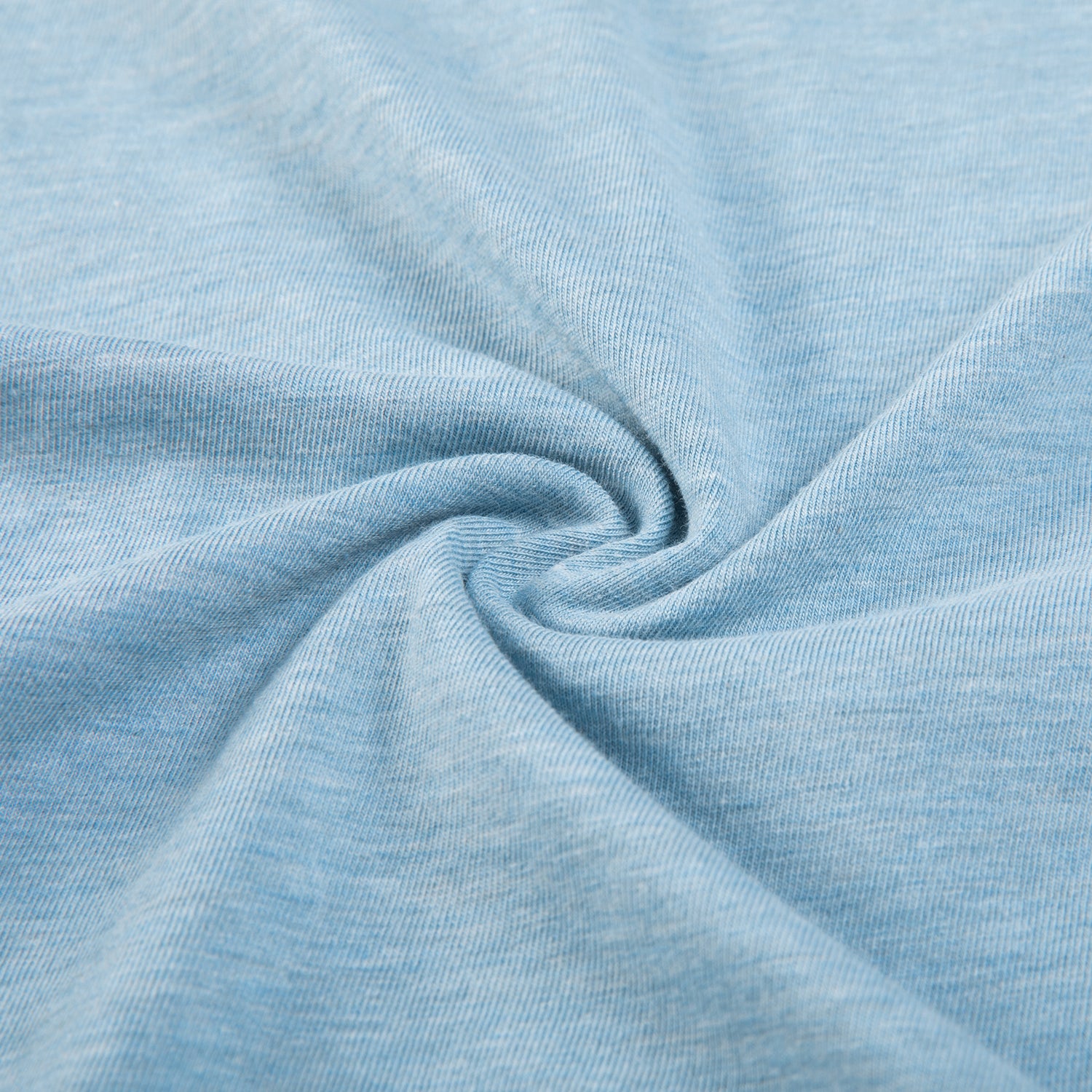 CRZ YOGA Women's Casual Relaxed Fit Shirts Pima Cotton Short Sleeves Heathered Neptune Blue