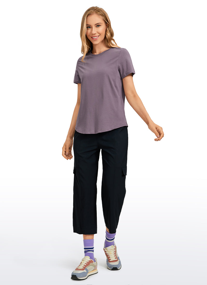 Pima Cotton Round Neck Short Sleeve