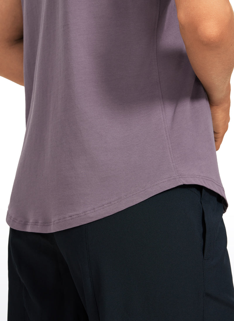 Pima Cotton Round Neck Short Sleeve