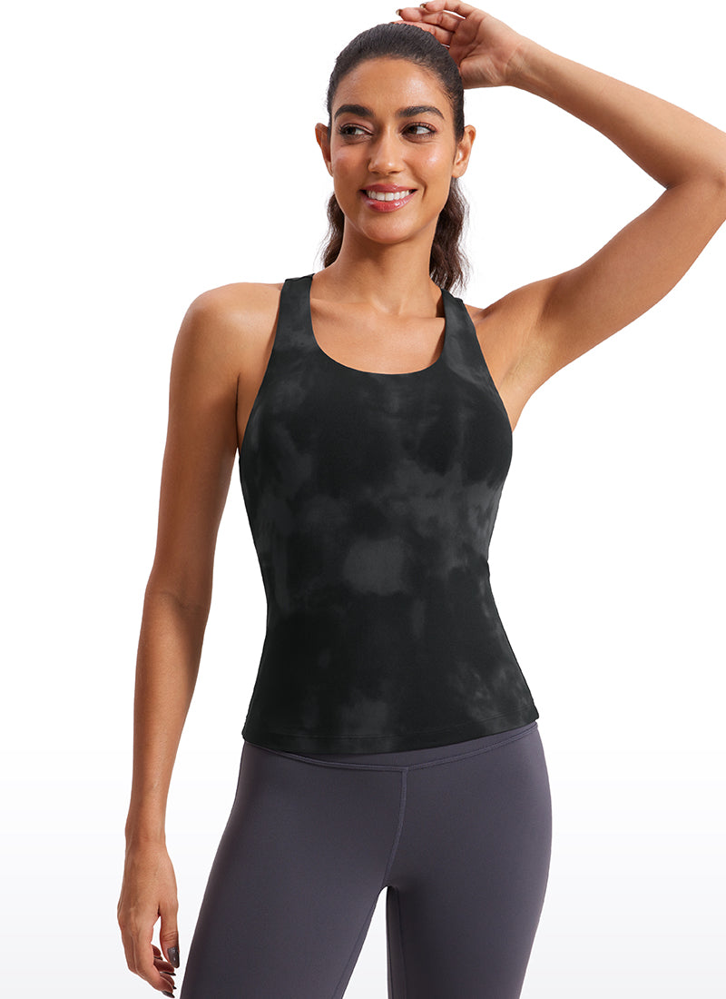 Butterluxe Waist Length Built in Bra Tank