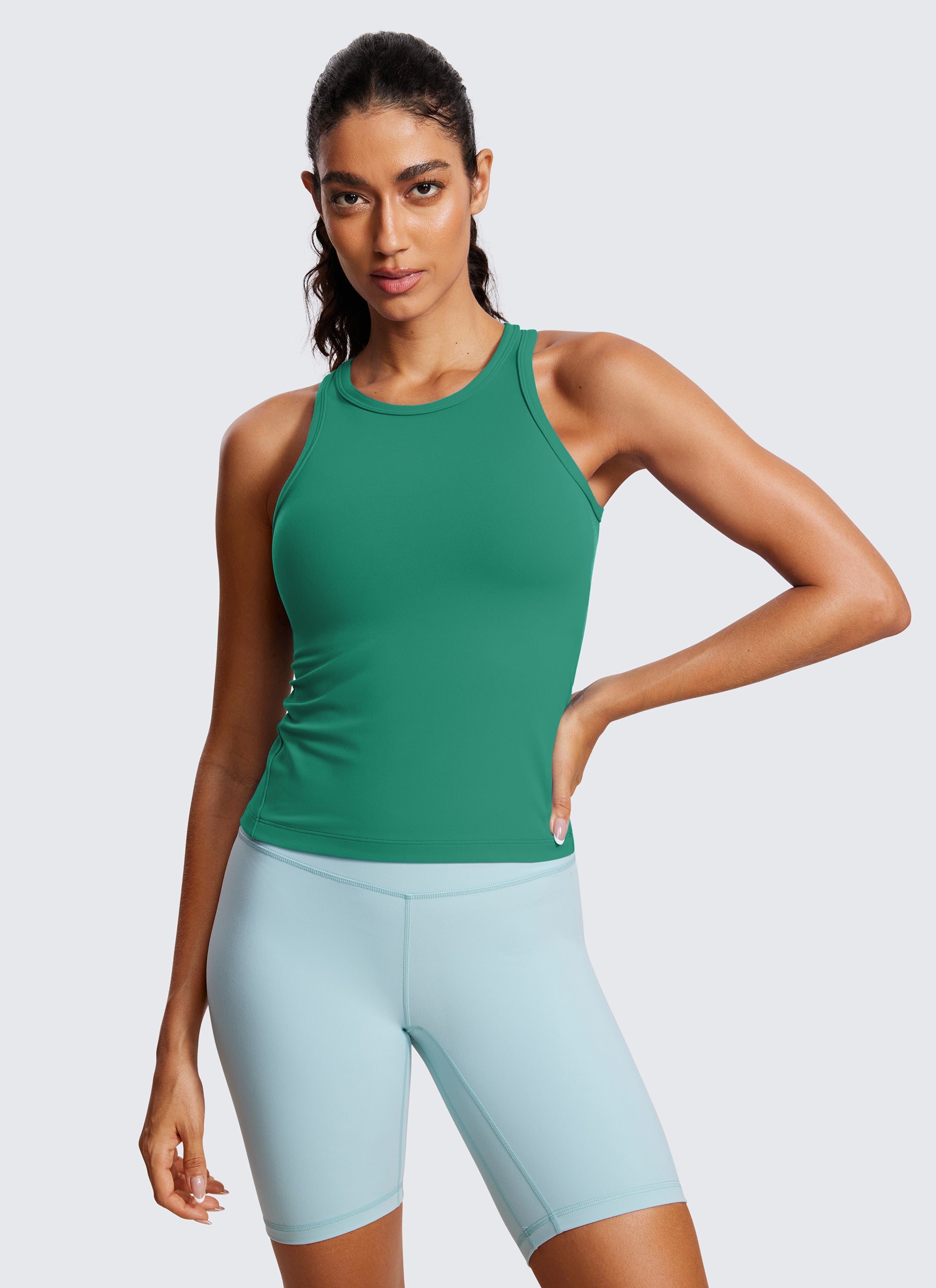 Butterluxe Waist Length  Racerback Tank