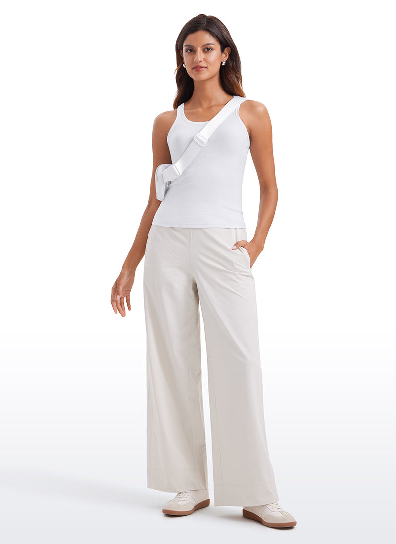Ribbed Waist Length Modal Racerback Tank