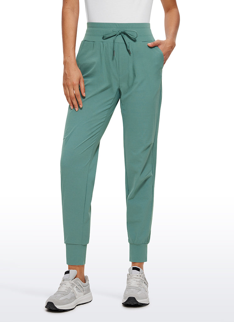 CRZ YOGA Women's Hiking Casual Relaxed Fit Ripstop Jogger Pockets 28'' Lunar Rock