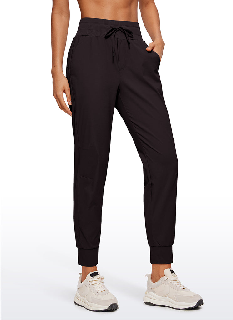 CRZ YOGA Women's Hiking Casual Relaxed Fit Ripstop Jogger Pockets 28'' Chestnut Purple