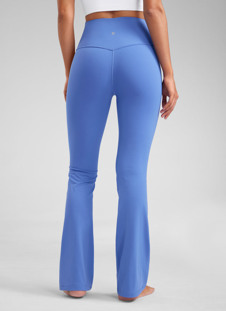 Butterluxe High Waist Flare Wide Leg Bootcut Pockets Leggings 31" True Navy