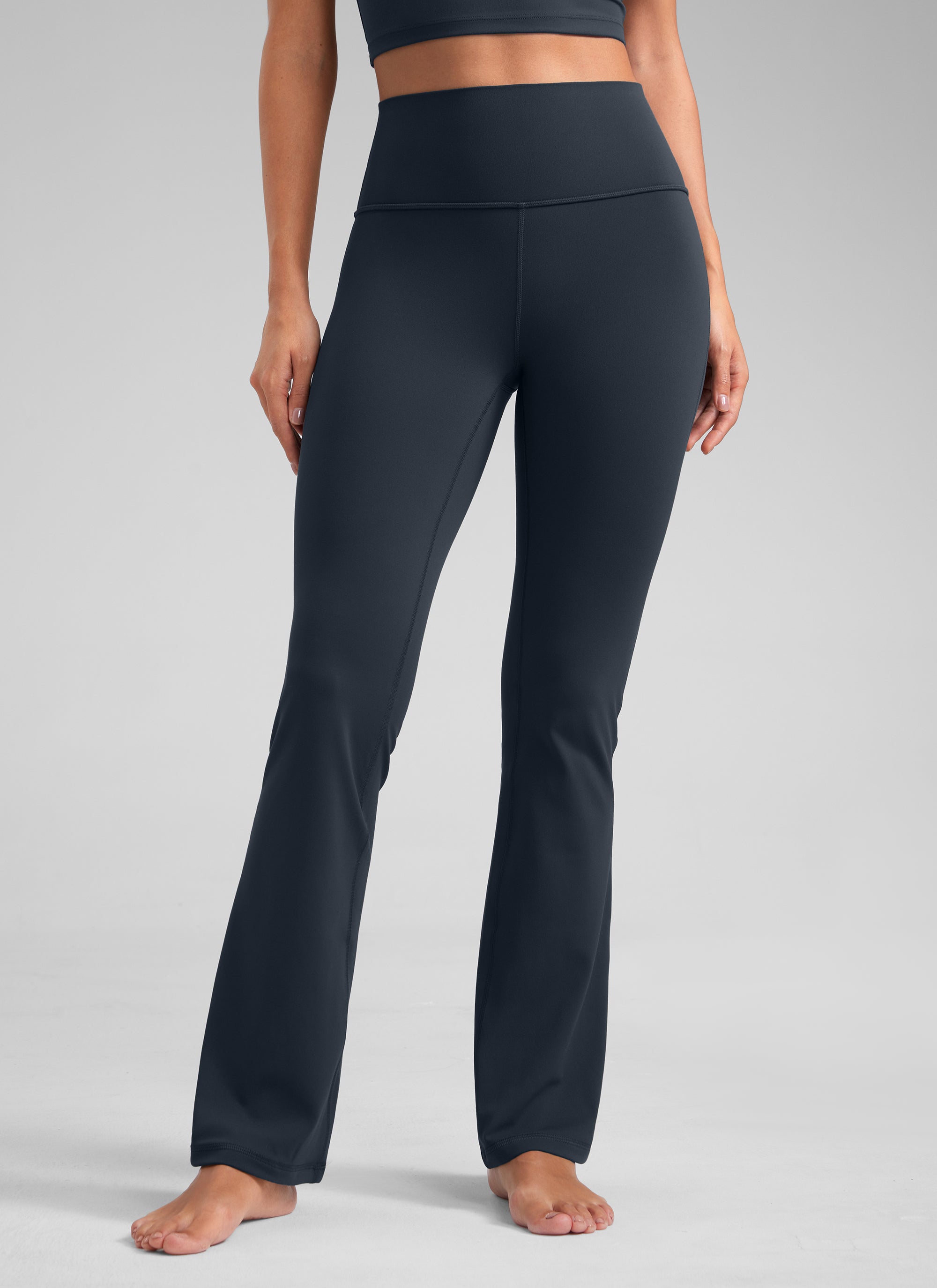 Butterluxe High Waist Flare Wide Leg Bootcut Pockets Leggings 31