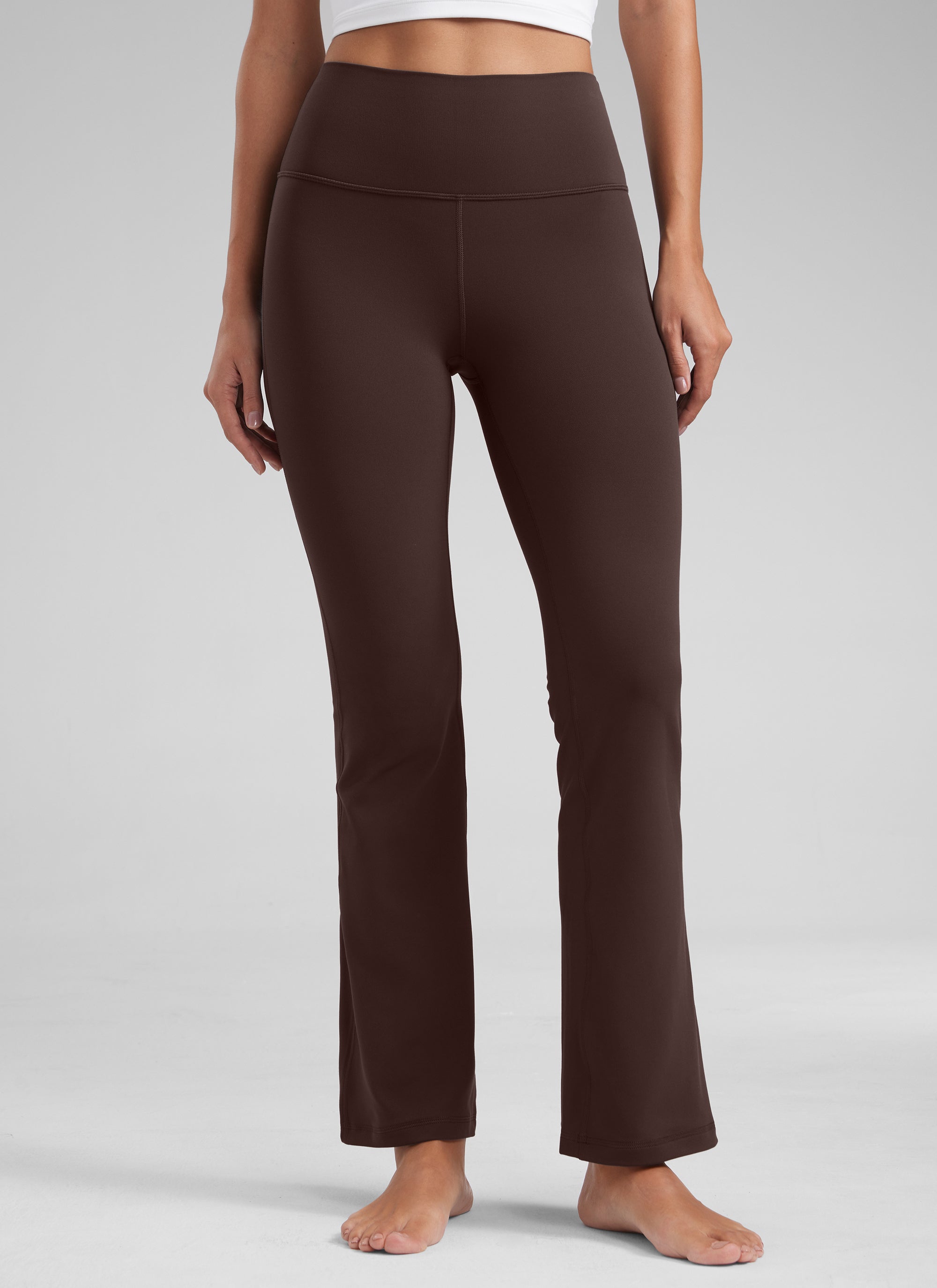 CRZ YOGA Women's Yoga High Waist Butterluxe Flare Pocket Leggings 29