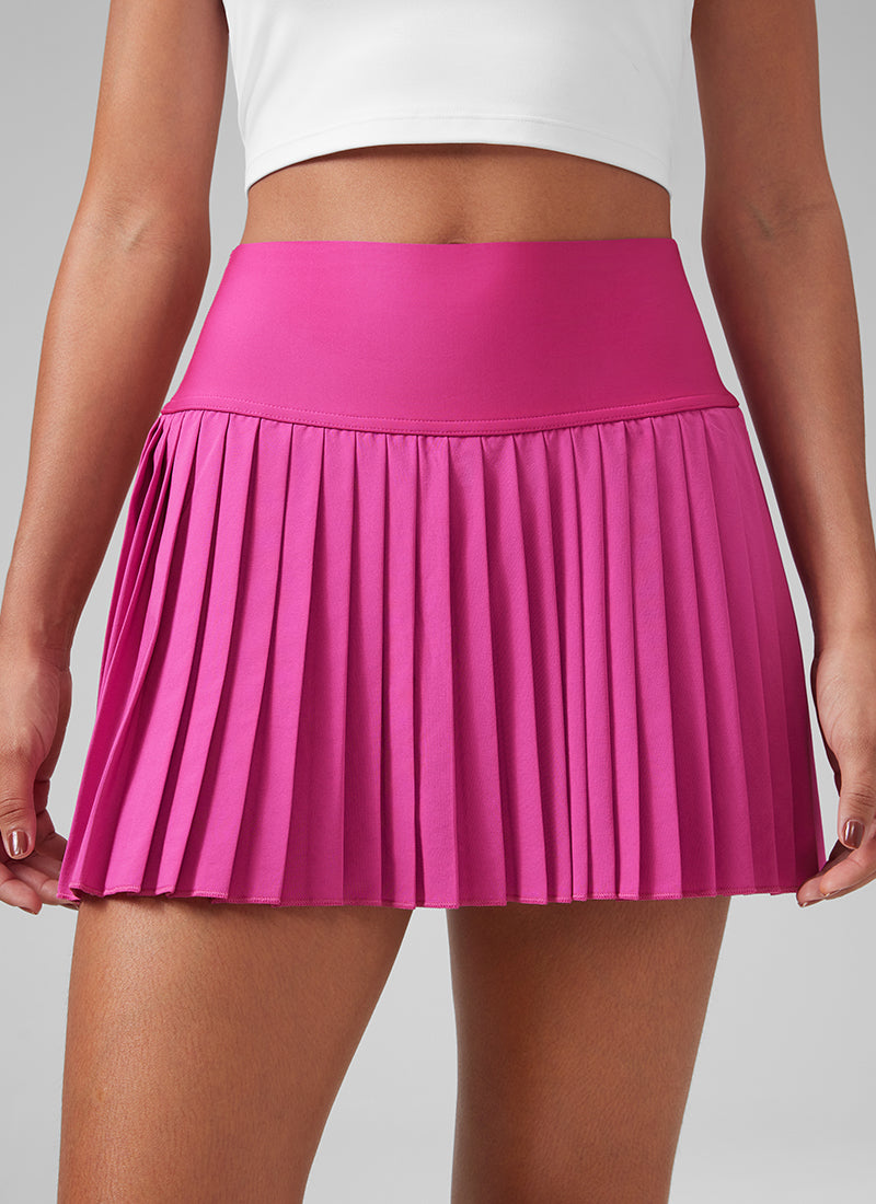 Feathery-Fit Soft High Waist Pleated Tennis Skirt 14''