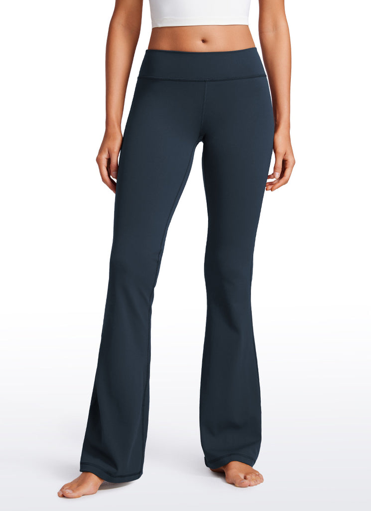 CRZ YOGA Womens Butterluxe Low Rise Flare Leggings 32" Twilight Blue