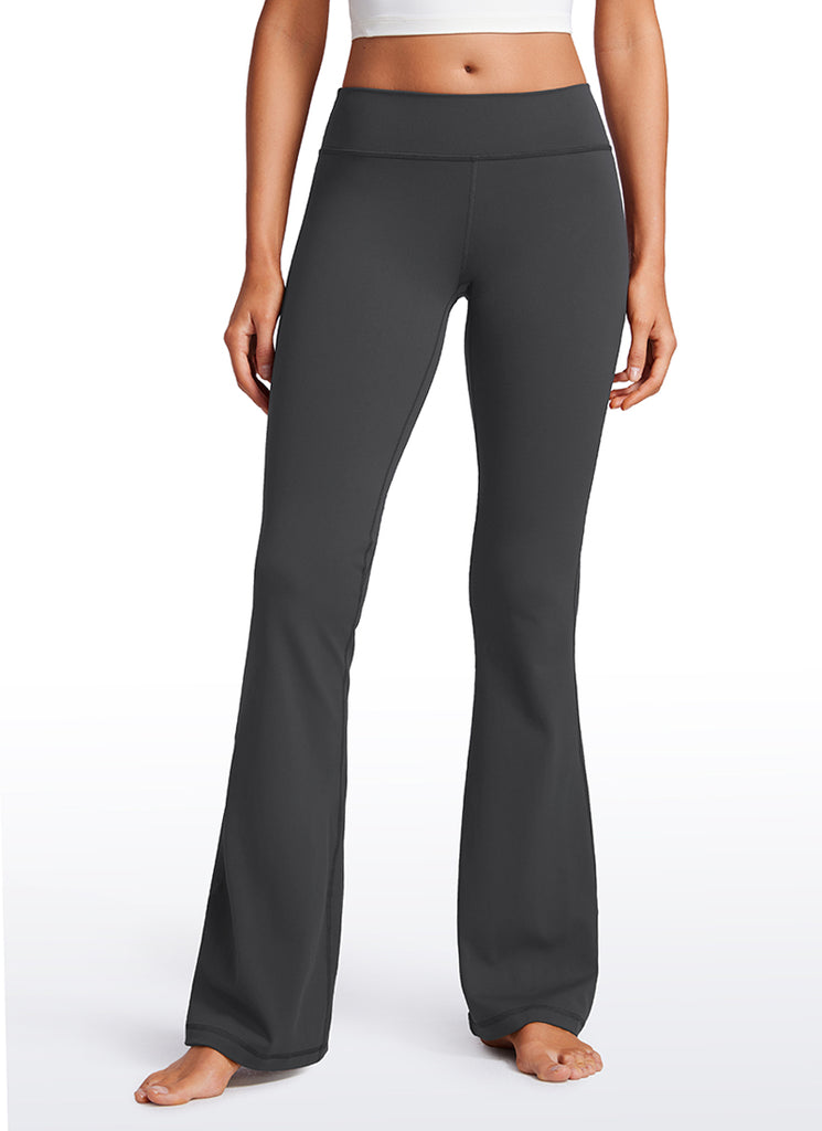 CRZ YOGA Womens Butterluxe Low Rise Flare Leggings 32" Twilight Blue