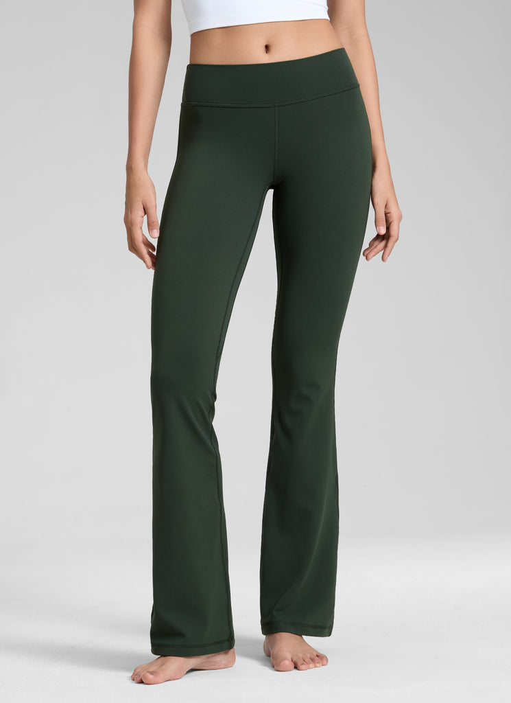 CRZ YOGA Womens Butterluxe Low Rise Flare Leggings 32" Mysterious Grey