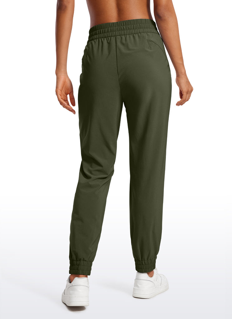 CRZ YOGA Women's Casual Workout Joggers with Pockets 28" Dark Lavender Purple