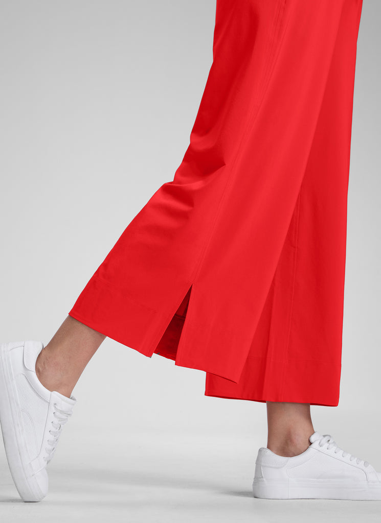 CRZ YOGA Women's  Causal High Waisted Wide Leg Pockets Pants 25'' Twilight Rose Pink