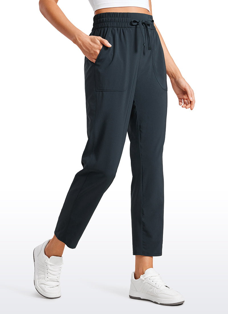 CRZ YOGA Women's Casual Workout Pants Mid Rise with Pockets 27
